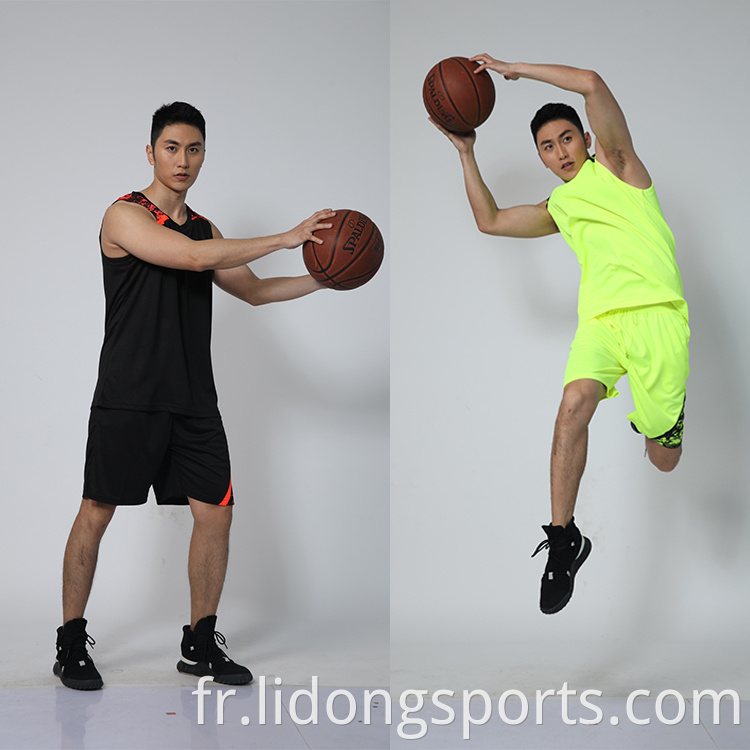 Uniformes de basket-ball uniques en gros maillots de basket-ball vierges pour hommes